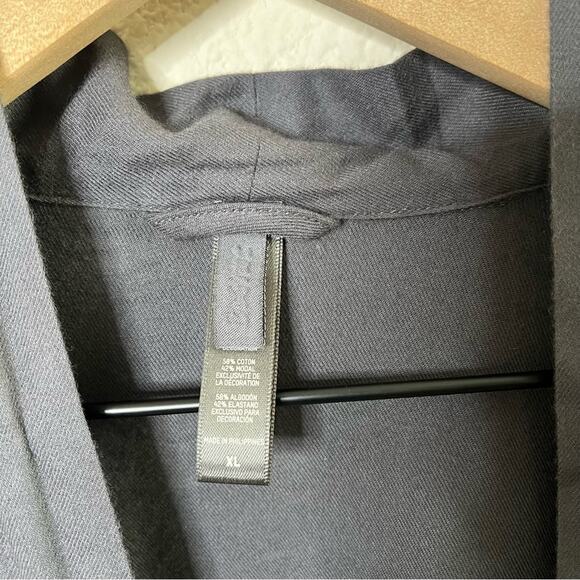 SKIMS Drapey Cotton & Modal Robe Style Pajama Top Grey Womens Size XL - Picture 5 of 5